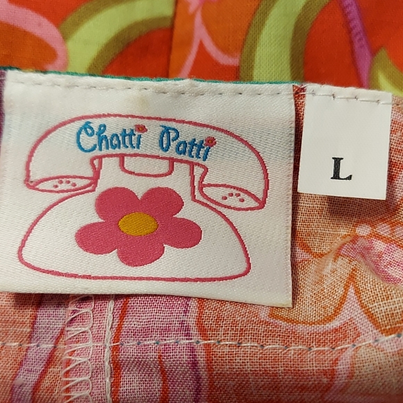Chatti Patti colorful print tunic top Large - Picture 8 of 8